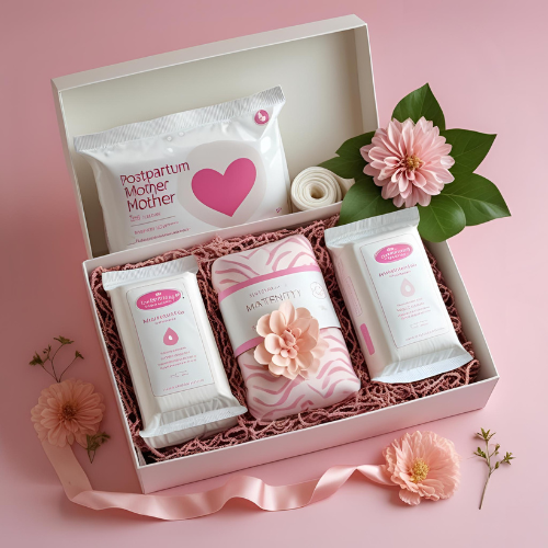 مجموعة العناية بالأم بعد الولادة – منتجات نظافة ما بعد الولادة